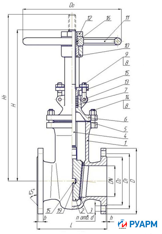 Чертёж 30нж41нж